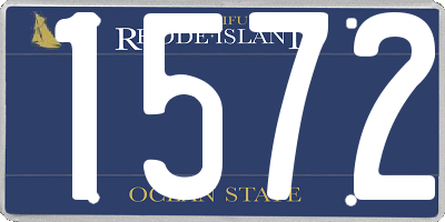 RI license plate 1572