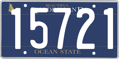 RI license plate 15721