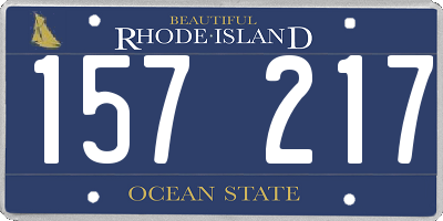 RI license plate 157217
