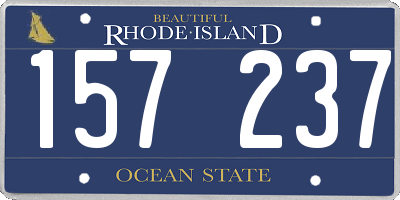 RI license plate 157237