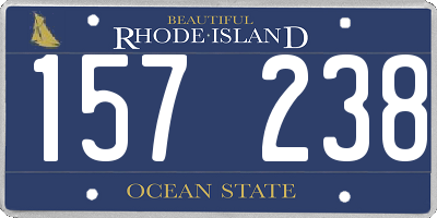 RI license plate 157238