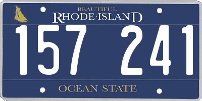 RI license plate 157241