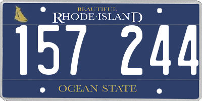RI license plate 157244