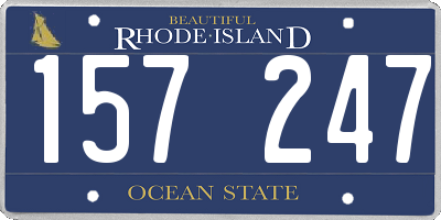 RI license plate 157247