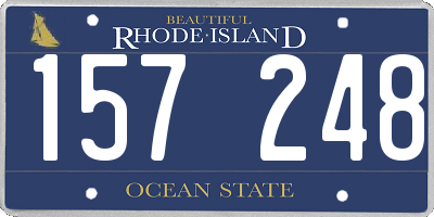 RI license plate 157248
