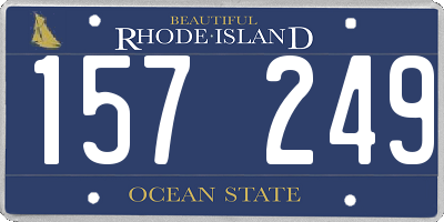 RI license plate 157249