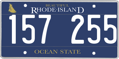 RI license plate 157255