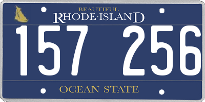 RI license plate 157256