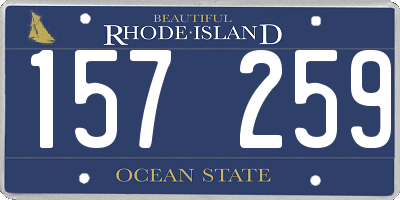 RI license plate 157259