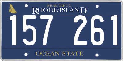RI license plate 157261