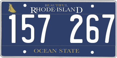 RI license plate 157267