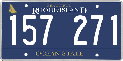 RI license plate 157271