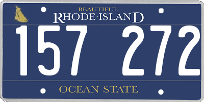 RI license plate 157272