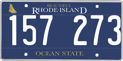 RI license plate 157273