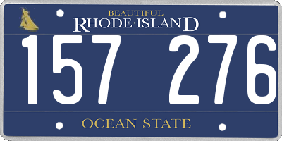 RI license plate 157276