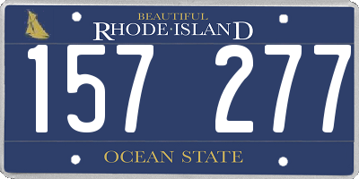 RI license plate 157277