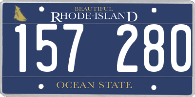 RI license plate 157280