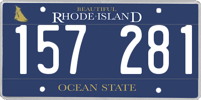 RI license plate 157281