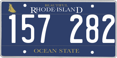 RI license plate 157282