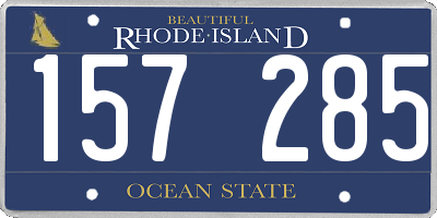RI license plate 157285