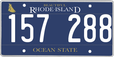 RI license plate 157288