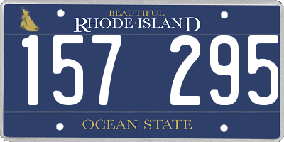 RI license plate 157295