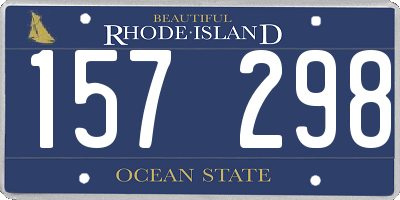 RI license plate 157298