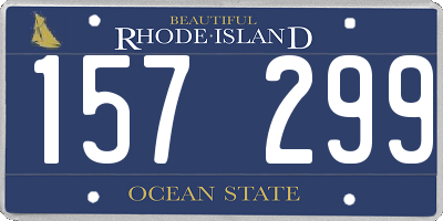 RI license plate 157299