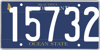 RI license plate 15732