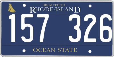 RI license plate 157326