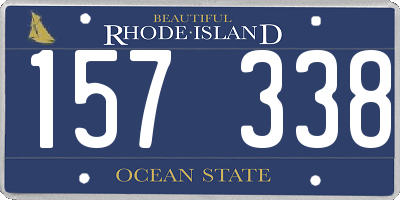 RI license plate 157338