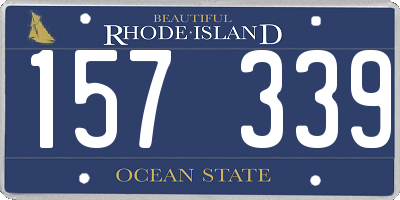 RI license plate 157339