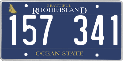 RI license plate 157341