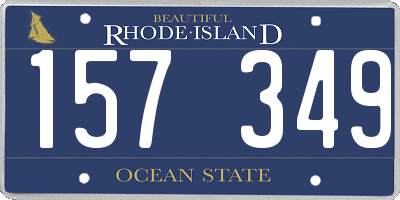 RI license plate 157349