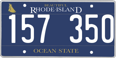 RI license plate 157350