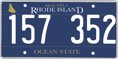 RI license plate 157352