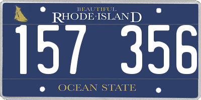 RI license plate 157356