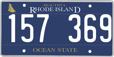 RI license plate 157369