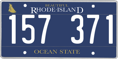 RI license plate 157371