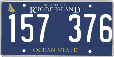 RI license plate 157376