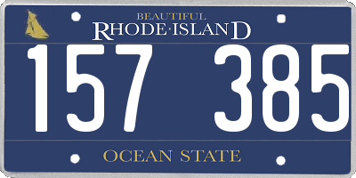 RI license plate 157385