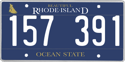 RI license plate 157391