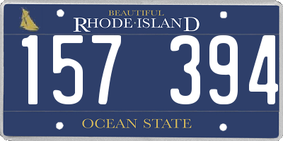 RI license plate 157394