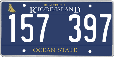 RI license plate 157397