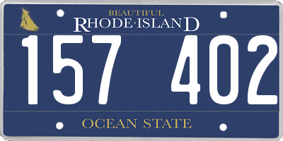 RI license plate 157402