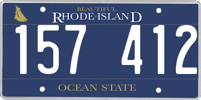 RI license plate 157412