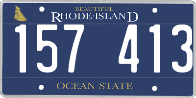 RI license plate 157413