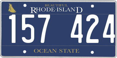 RI license plate 157424