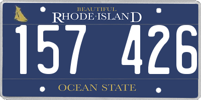 RI license plate 157426