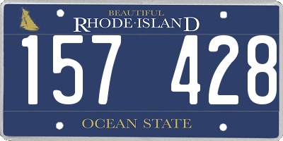 RI license plate 157428